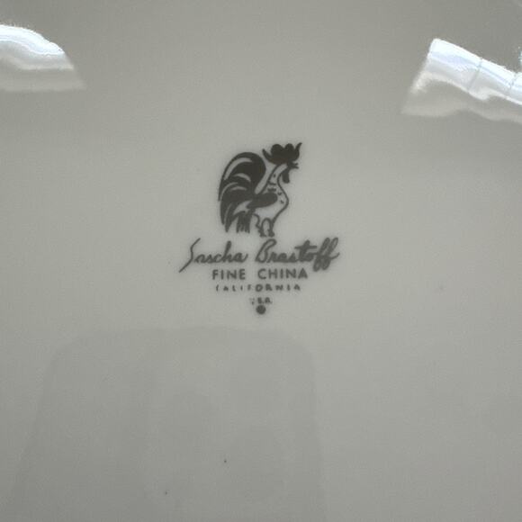 Vintage Sascha Brastoff Luncheon Plates Dessert Salad Bread 9” USA Made - Picture 5 of 8